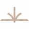 Ekena Millwork Redmond Smooth Timber Gable Bracket, Douglas Fir, 60"W x 30"H x 1 1/2"D x 3 1/2"F, 12/12 Pitch GBW060X30X0204RED00SDF - alternate 1